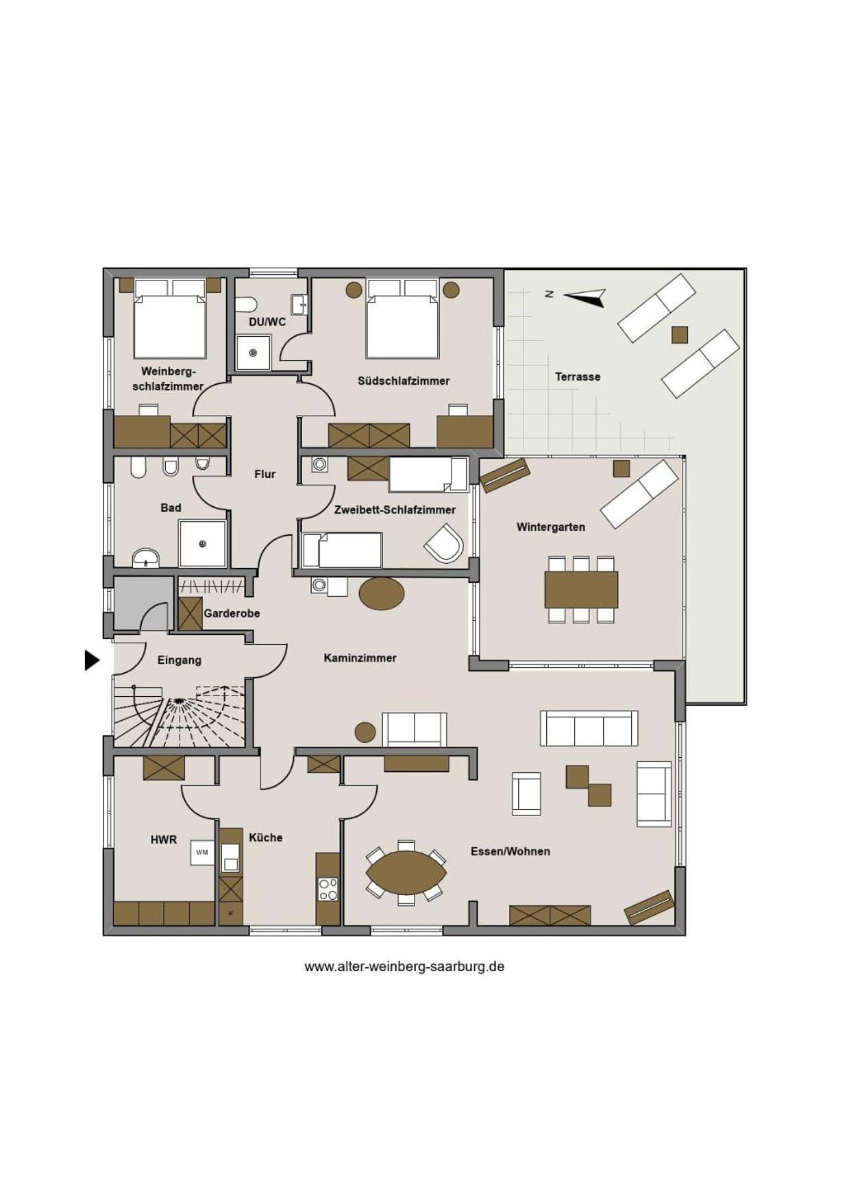 זארבורג Ferienwohnung Alter Weinberg מראה חיצוני תמונה